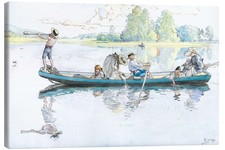 Leinwandbild Wikingerzug in