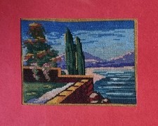 Altes Petit Point Stickbild