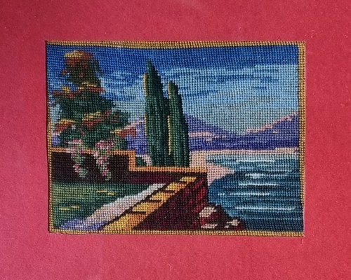 Altes petit point - point, stickbild