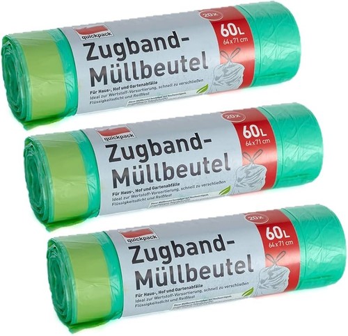Quickpack 60l müllbeutel - 60l, mit