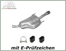 Endschalldämpfer für Opel