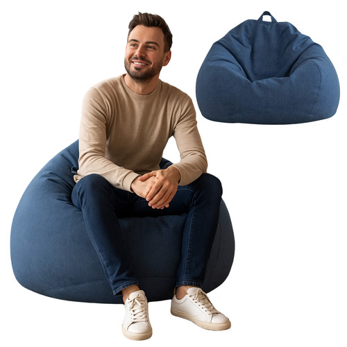 Sitzsack 350l marineblau mit - 350l,
