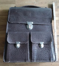 VINTAGE - Ledertasche / Aktentasche (braun)