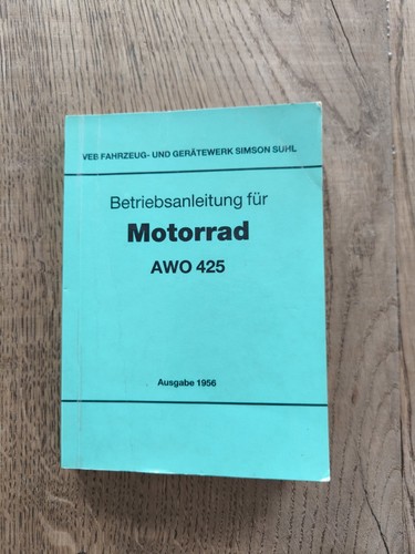 Betriebsanleitung simson awo - betriebsanleitung,