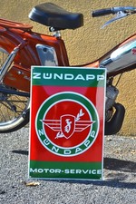Emaille-Schild ZUNDAPP Motor Service Moto