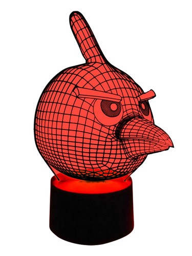 Led lampe volgel deko - 3d,