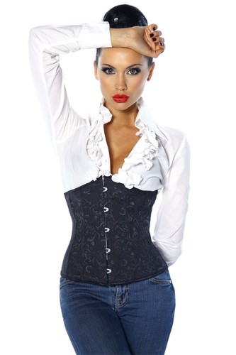 Damen 12303 corsage - 12303, schwarz