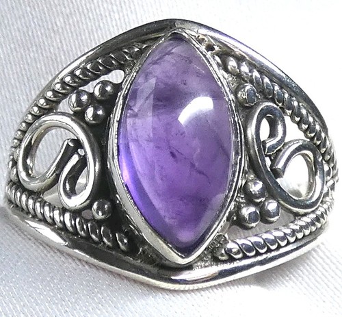 Ring amethyst 925 silber - amethyst,
