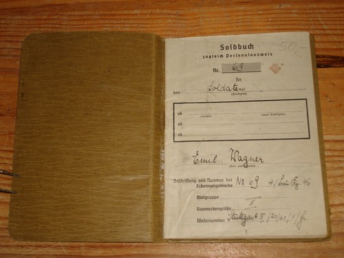 Soldbuch entnazifiziert - soldbuch,,