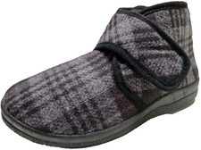 Herren Winter Hausschuhe Filz feste leichte Sohle gefüttert Hüttenschuhe NEU