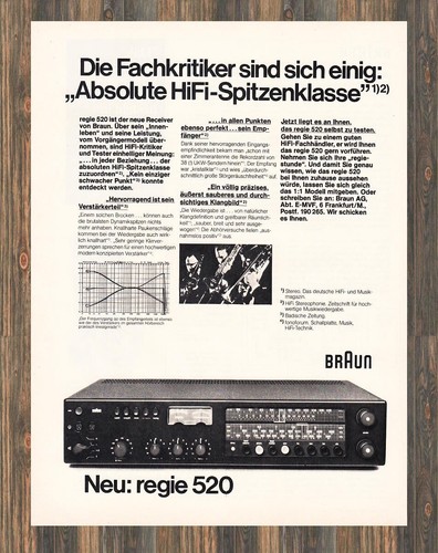 Braun regie 520 reklame - regie,