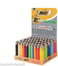 BIC MINI Feuerzeug MINIBIC  50 xReibrad J25 neutrale Farben 410
