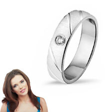 Damen Ring mit Stein- Massiv- 925er Sterling Silber - Inkl. GRAVUR- 05