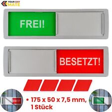 Schiebeschild Frei Besetzt Schild Magnet Rückseite Türschild Kleben Raumstatus