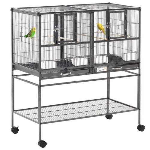 Pawhut doppel rollbarer metall - pawhut,