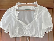 Country Line Dirndlbluse Gr. 40 weiß