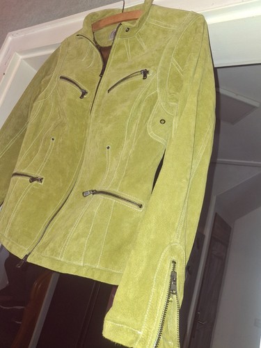 Grüne wildleder jacke marke - grüne,