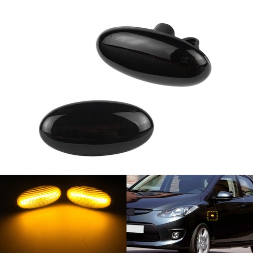 Paar schwarz linse led - linse,