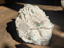 Bi Color Turmalin, Pink Turmalin Und Quarz Auf Matrix 