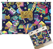 Fotohintergrund Disco Party Deko Fotorequisiten 70er 80er 90er Dekoration Geburt