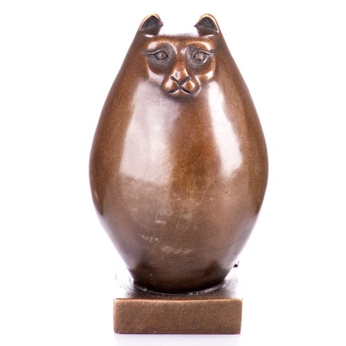 Bronze skulptur katze moderne - bronze,