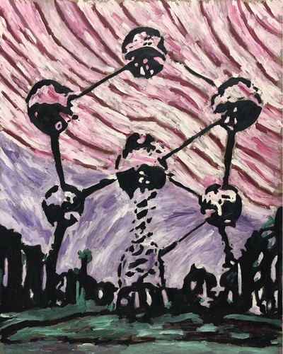 Original ölgemälde atomium - Ölgemälde,