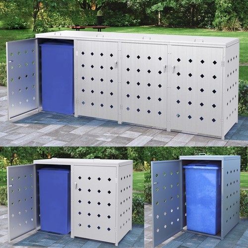 Mülltonnenbox edelstahl - mülltonnenbox,