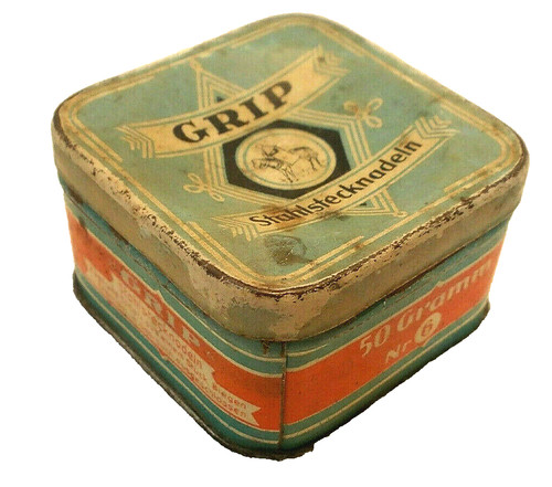 Blechdose grip antiquiert - grip,