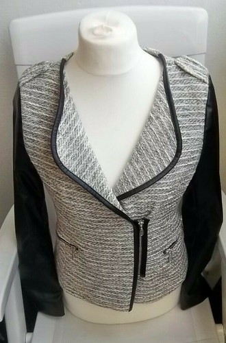 Damen jacke jacket - grau, mit