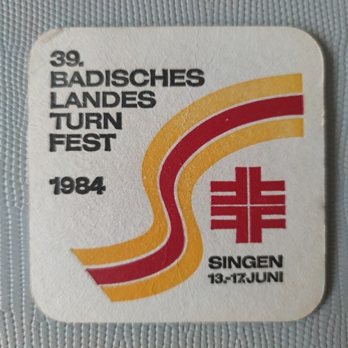 Alter bierdeckel 1984 39 - bierdeckel,