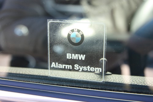 Bmw alarm aufkleber - 4x,