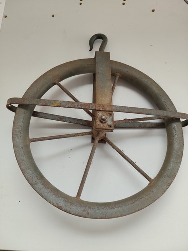 Vintage seilzug umlenkrolle - seilzug,