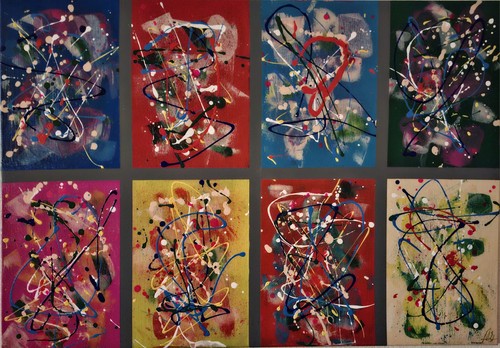 Original acrylbild hangemalt - original,