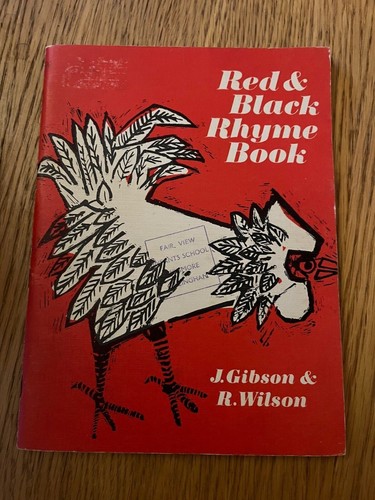 Red black rhyme book - red, j