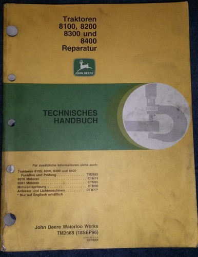 John deere schlepper 8100 - john,