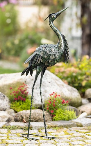 Garten deko figur reiher - garten,