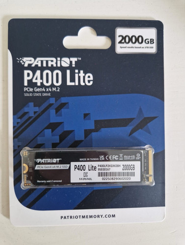 Patriot p400 lite 2tb nvme - p400,