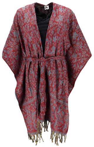 Flauschiger kimono mantel - kimono,