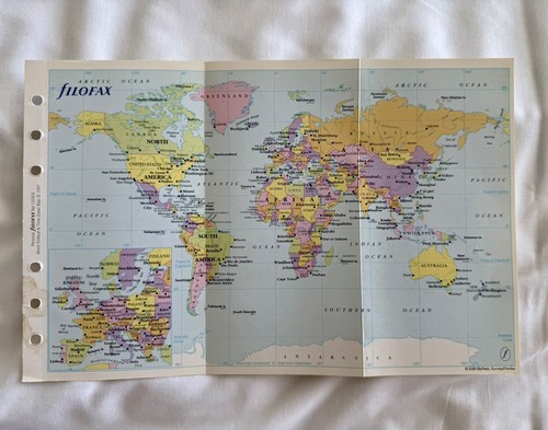 Filofax 1997 world political - 1997, &