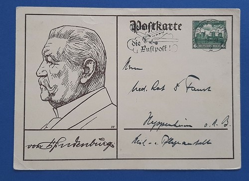 Ganzsache von hindenberg - dr,