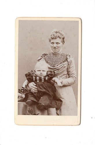 Cdv foto feine dame - feine, mit