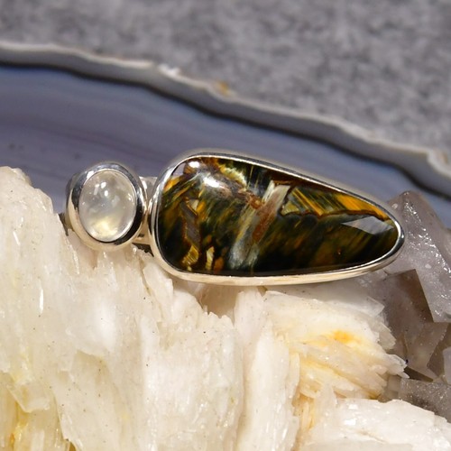 Pietersit ring 925er silber - 925er,