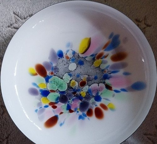 Glas schale rund - glas, abstrakt