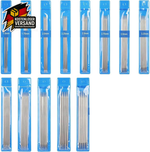 Stricknadeln set edelstahl - set,