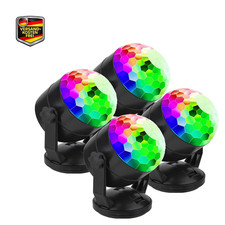 4er pack discokugel partylicht - discokugel,
