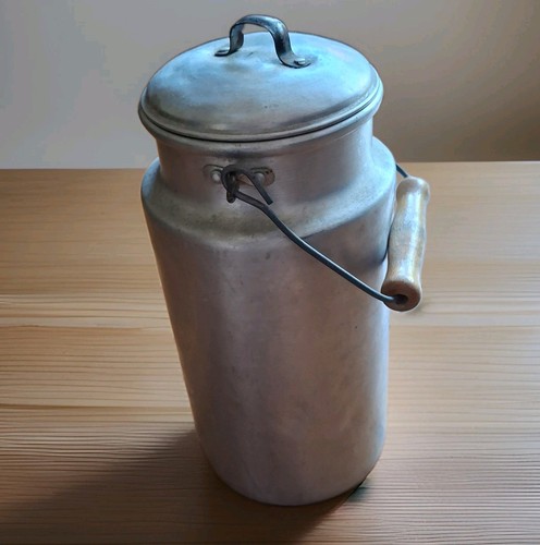 Milchkanne vintage aluminium - milchkanne,