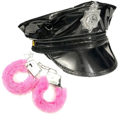 Polizei hut set - polizei, handschellen