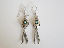 Lange ohrringe silber tatze - lange,
