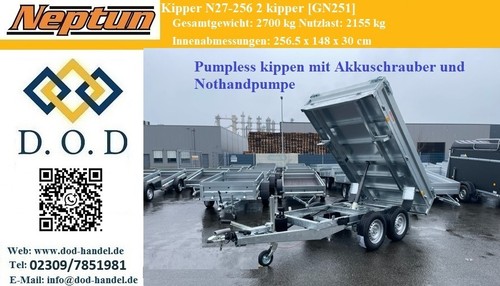 Neuer rückwärtskipper 7t - neuer, 2,7t