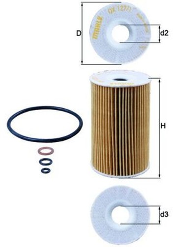 Mahle ölfilter 127 - mahle, ox